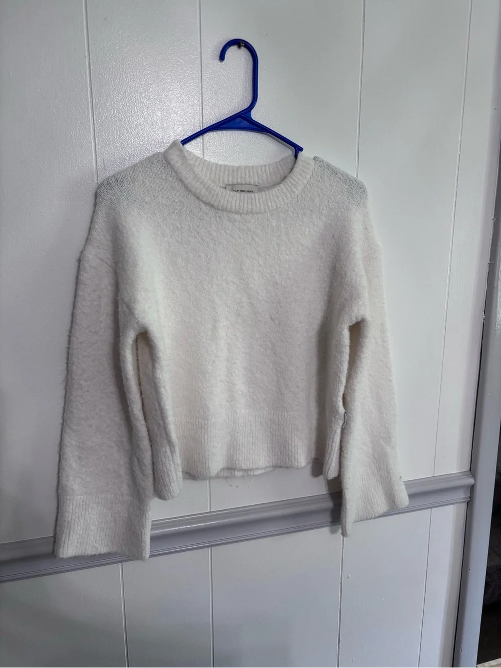 Calvin Klein Jeans Cream Crewneck Pullover